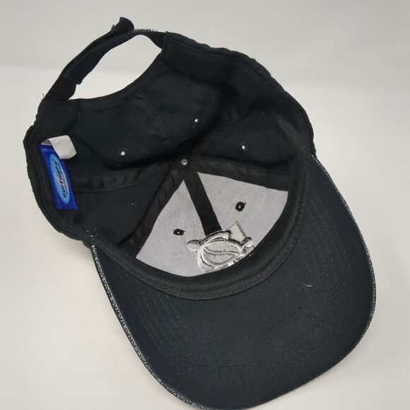 Hawaii Sea Turtle Strapback Hat Black One Size Adjustable Embroidered - Picture 6 of 8